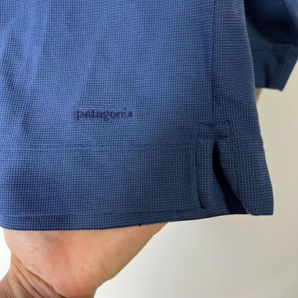Patagonia Navy Blue Collared Long Sleeve Shirt - Picture 3 of 10